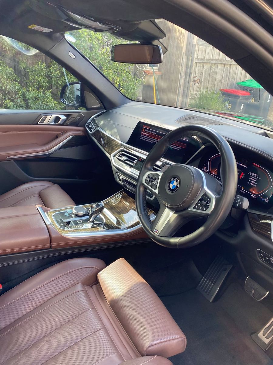 BMW X5 interior after a general full detail